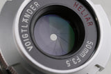 Voigtlander Heliar 50mm F/3.5 Lens for Leica L39 #63770C2