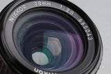 Nikon Nikkor 28mm F/2.8 Ais Lens #63940A3