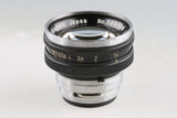 Nikon S2 Black Paint + Nikkor-S.C 50mm F/1.4 Lens #63983D1