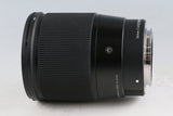 Sigma C 16mm F/1.4 DC DN Lens for Sony E With Box #63984L7