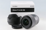 Sigma C 23mm F/1.4 DC DN Lens for Sony E With Box #63985L7