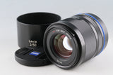 Zeiss Loxia Planar T* 50mm F/2 Lens for Sony E #64018F5