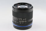 Zeiss Loxia Planar T* 50mm F/2 Lens for Sony E #64018F5