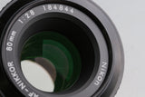 Nikon F3 AF + AF-Nikkor 80mm F/2.8 Lens #64073D3