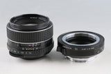 Asahi Pentax SMC Takumar 50mm F/1.4 Lens + Shoten M42-LM R50 Mount Adapter #64298C3