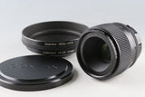 Contax Carl Zeiss Makro-Planar T* 60mm F/2.8 C MMJ Lens for Mount #64683A2