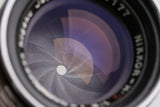 Nikon Nippon Kogaku Nikkor-H.C 50mm F/2 Lens for Leica L39 #64733C1