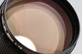 Canon FD 85mm F/1.2 S.S.C. Aspherical Lens #65075F4