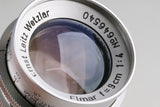 Leica Leitz Elmar 90mm F/4 Lens for Leica L39 #65801T