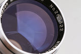 Nikon Nippon Kogaku Nikkor-P.C 85mm F/2 Lens for Nikon S With Box #65859L7