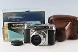 Voigtlander Prominent + Nokton 50mm F/1.5 Lens With Box #65866L7