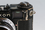 Nikon S2 Black Paint + Nikkor-S 50mm F/1.4 Lens #65867D2