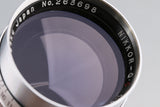 Nikon Nippon Kogaku Nikkor-Q.C 135mm F/3.5 Lens for Leica L39 #66212B1