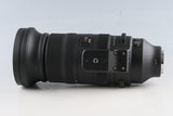 Sigma S 60-600mm F/4.5-6.3 DG DN Lens for E-Mount #66378 L